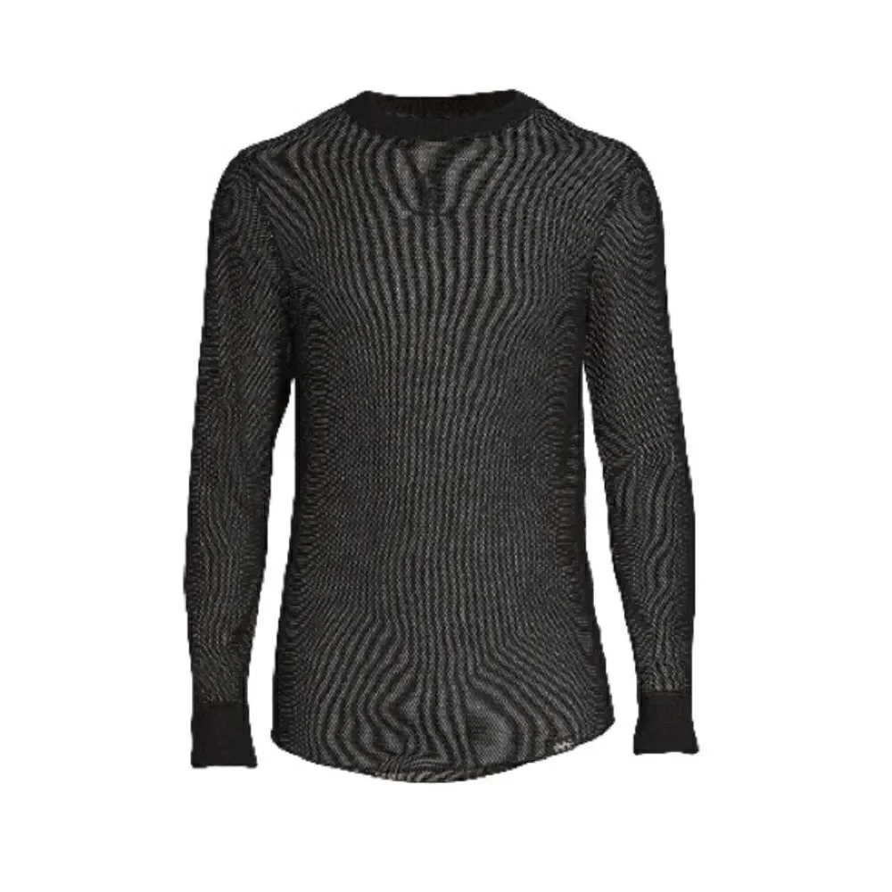 Men’s Reversible Thermal Crew Neck Top Shirt Size M